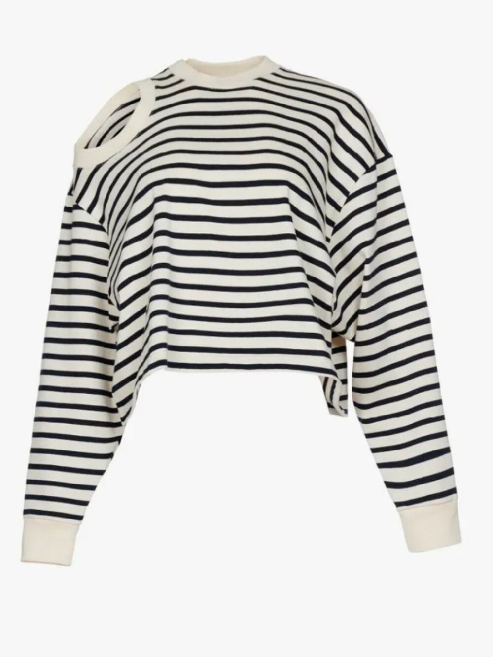 A.W.A.K.E. Mode cutout striped cotton top Size XS